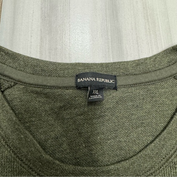 Banana Republic Green Sweater Cotton Polyester 2XL XXL NWOT - Picture 2 of 7